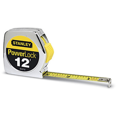 Stanley® PowerLock® Tape Measure, 1/2"W x 12'L