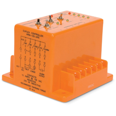 ATC Diversified Pump Controller, Duplex, Surface Mount, 120 VAC, ARM-120-AFE ATC Diversified Pump Controller, Duplex, Surface Mount, 120 VAC, ARM-120-AFE