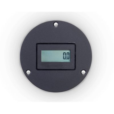 Trumeter LCD Hour Meter, 3-Hole Round, 3410-1000