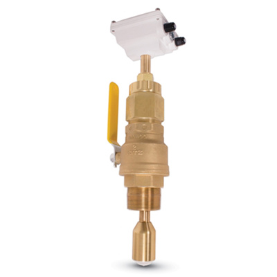 Seametrics® Insertion Electromagnetic Hot Tap Flowmeter (Brass with Bronze Ball Valve), 3 to 10" Pipe, EX150B