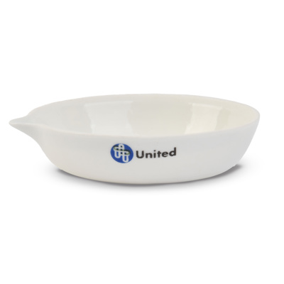 Porcelain Evaporating Dish, Flat Form, 35mL, JEF035 Porcelain Evaporating Dish, Flat Form, 35mL, JEF035