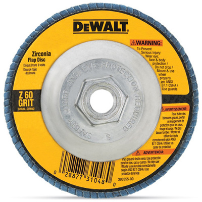 4-1/2" x 5/8"-11 Flap Disc 60 Grit Zirconia 4-1/2" x 5/8"-11 Flap Disc 60 Grit Zirconia
