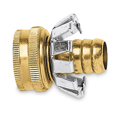 Heavy-Duty 1/2" GHT Brass Female Clinch Coupling