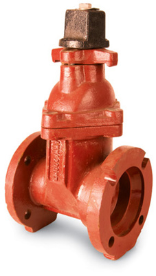 CI Gate Valve 3"MJ x FLG NRS-2"OP.NUT-CL200-AWWAC509