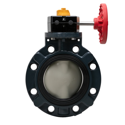 Asahi Butterfly Valve 12" Gear Operated PVC/EPDM