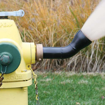 Steel Hydrant Diffuser 2-1/2" with Brass Gland