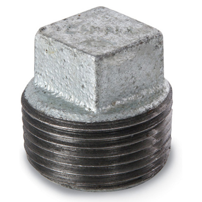 Galvanized Square Head Plug, 1/4"