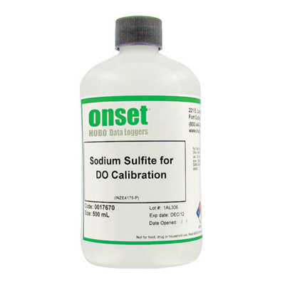 Sodium Sulfite Calibration Solution, 500mL, for HOBO® Dissolved Oxygen Data Logger, U26-CAL-SOL