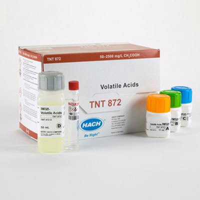 Hach TNTplus® Volatile Acids Vial Test, 50 to 2500 mg/L, 25 Tests, TNT872