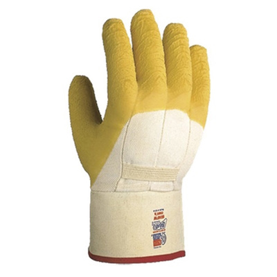 Rubber Gloves, Yellow, Size 10