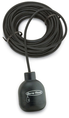 Dura-Float Mechanical Float Switch, NO/NC, 3-Wire SPDT, for Suspended Mounting, with Internal Weight & 40-ft Cable