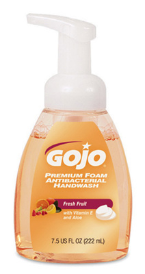 GOJO® Antibacterial Foam Soap, 7.5-oz Pump Bottle