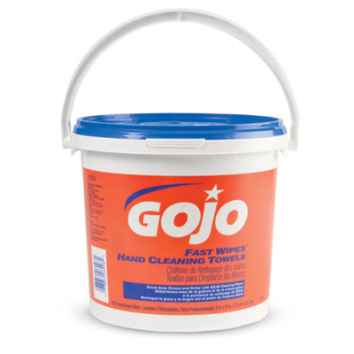 GOJO® Fast Wipes™ Hand Towels, 130-Count Bucket