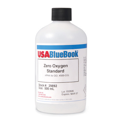 USABlueBook® Zero Oxygen Standard for DO Calibration, 120 mL