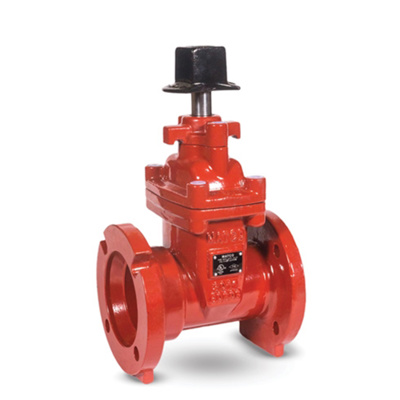 Ductile Iron Gate Valve, 6" FLG x MJ, NRS, Resilient Wedge, 2" Square Nut, AWWA C515, 225FJ13