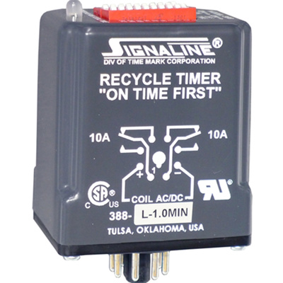 Recycle Timer (On Time First) w/ Dip Switches, 1 to 1023 Mins ...