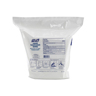 (OR) Purell® Sanitizing Wipes Refill, 1200 Ct. Pouch