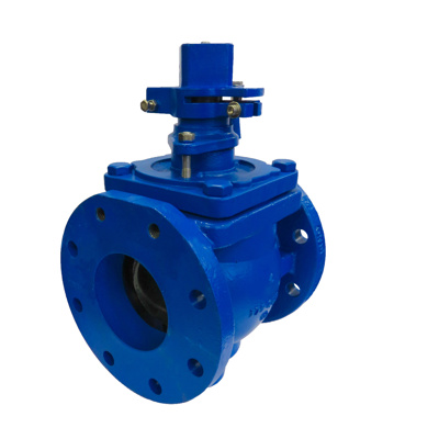 4" Flanged AWWA Plug Valve  with 2" Direct Nut Actuator