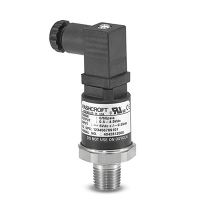 Ashcroft G3 Pressure Transmitter, 0-15 PSI, 1/4"NPT(M), Mini-DIN Connector, G37M0242N115#G