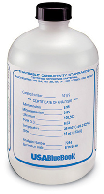 USABlueBook® Traceable Conductivity Standard, 1000 µS, 16-oz Bottle