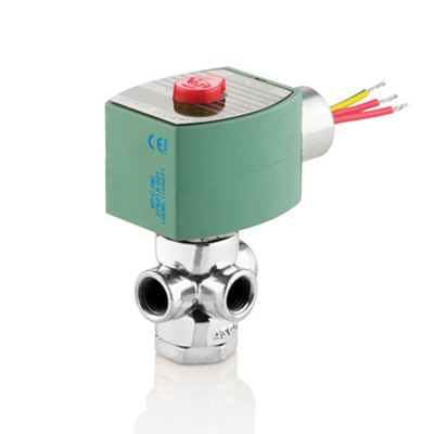 ASCO® Solenoid Valve, 1/4" NPT, 3-Way, Normally Closed, SS Body, 8320G202 AC 120/60,110/50 D