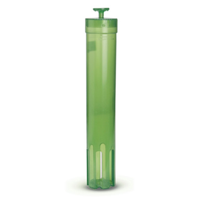 Green Feed Tube with Cap for Norweco® Tri-Max® Tablet Feeders