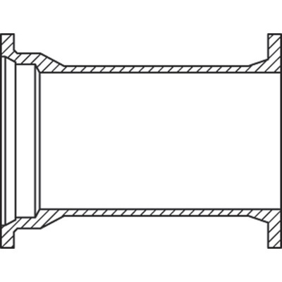 6'' Ductile Iron Adapter MJ X Flange