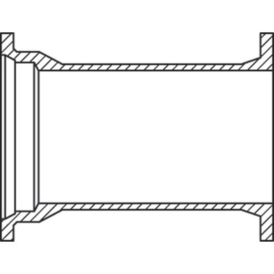 6'' Ductile Iron Adapter MJ X Flange