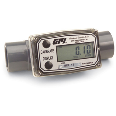 (LI)GPI PVC Inline Turbine Meter, 3", 40 - 400 GPM