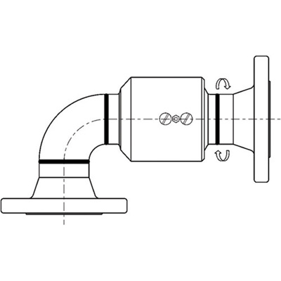 Swivel Joint, Aluminum, 3 in  FLG, Style 30, Non-Submerged