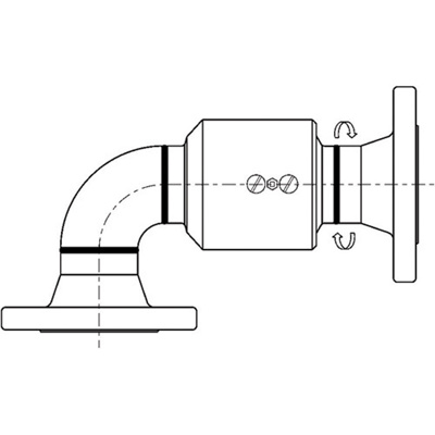 Swivel Joint, Aluminum, 4 in FLG, Style 30, Non-Submerged