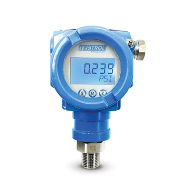 Tek-Trol Tek-Bar Smart Gauge Pressure Transmitter, 0-435 psig, 1/2" NPT(M) Process Conn., 3120B-G4-WP-1-HC-1