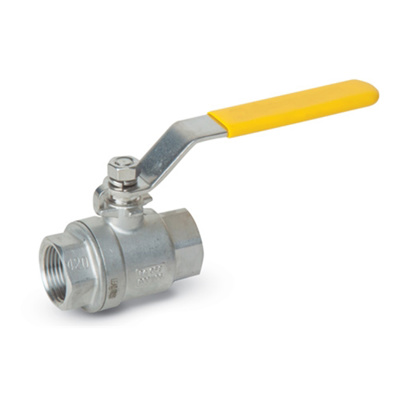 304 Stainless Steel Full Port Ball Valve, 800 psi, 2" NPT