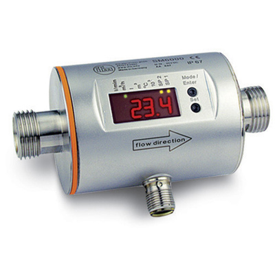 ifm Magnetic Inductive Flow Meter Pulse/Analog Output, 0-6.60GPM