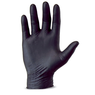 PIP 2920 Black Nitrile Gloves, 5 Mil Thick, Powder Free, X-Large, 100/Box