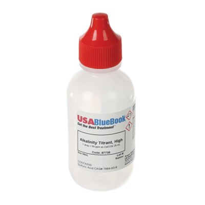 Replacement USABlueBook® Alkalinity Titrant, High, 60 mL