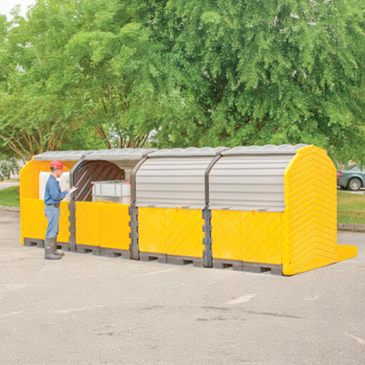 Ultra Modular IBC Spill Pallets 5-Tank Model Outdoor, 1168