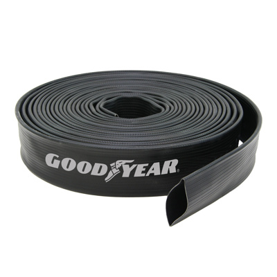 Industrial Discharge Hose, 10" x 25', M x F Ball/Socket