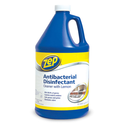ZepĀ® Antibacterial Disinfectant Cleaner with Lemon, 1 Gallon ZepĀ® Antibacterial Disinfectant Cleaner with Lemon, 1 Gallon
