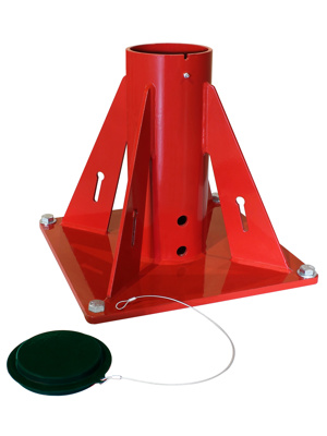 Thern Powder-Coated Steel Pedestal Base, Upright Mount, 5BP20 Thern Powder-Coated Steel Pedestal Base, Upright Mount, 5BP20