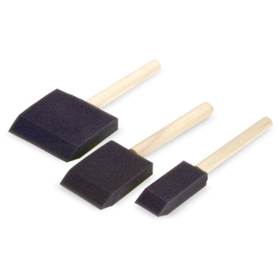 1, 2 and 3" Foam Paint Brush Set (3 of Each Size)