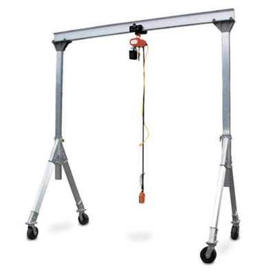 Vestil Portable Aluminum Gantry Crane, 2,000-lb Capacity, AHA-2-8-8