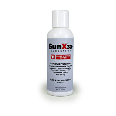 SunX SPF 30 Sunscreen Lotion, 4-oz Bottle, 71666