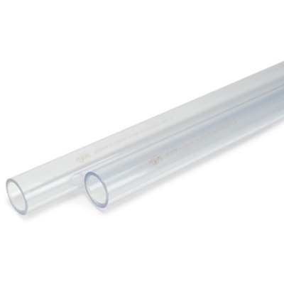 Schedule 40 Transparent PVC Pipe, 3/4" x 10' (Cut into 2 x 5' Pieces)