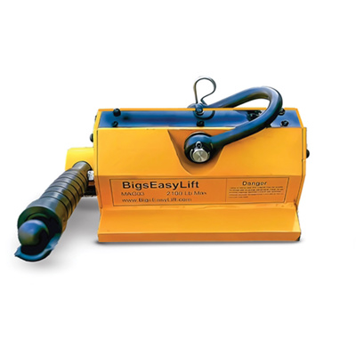 Bigs Easy Magnetic Lifter with Clevis Head, 2100-lb Capacity