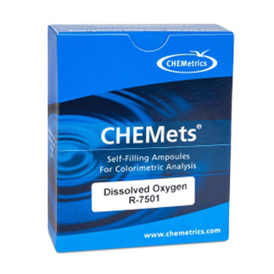 Replacement Dissolved Oxygen CHEMets, 0 to 1 mg/L, 30 Tests, R-7501 Replacement Dissolved Oxygen CHEMets, 0 to 1 mg/L, 30 Tests, R-7501