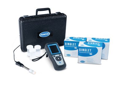 Hach HQ2100 Portable pH/ORP/EC/TDS/DO Meter Kit with Gel pH (Water and Wastewater) Probe, 1-m Cable, LEV015.53.21002 Hach HQ2100 Portable pH/ORP/EC/TDS/DO Meter Kit with Gel pH (Water and Wastewater) Probe, 1-m Cable, LEV015.53.21002